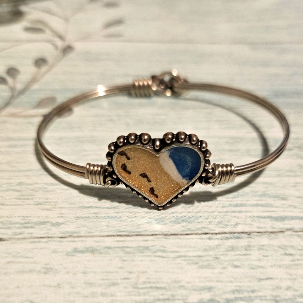 Luca + Danni Heart Footprints Bracelet